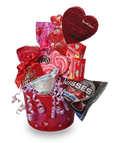 SWEETHEART CANDY PAIL Gift Basket in Newark, OH | JOHN EDWARD PRICE FLOWERS & GIFTS