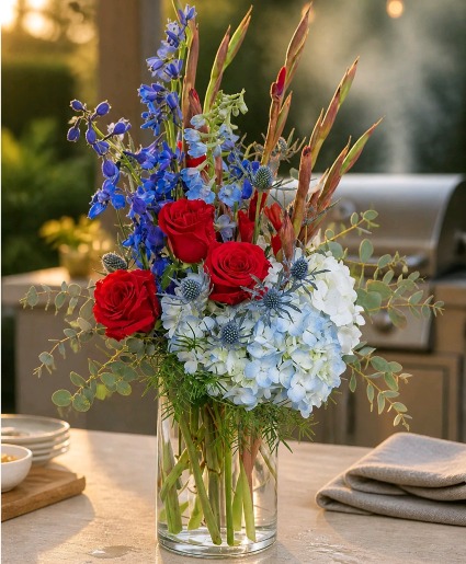 GLORY GARDENS  Tall Vase Arrangement