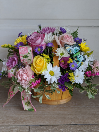 Garden Basket Basket Arrangement