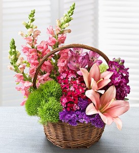 Garden Basket basket flowers mix