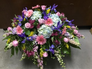 Garden Blooms Casket Spray