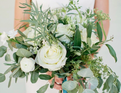 Garden creams and whites Brides bouquet 