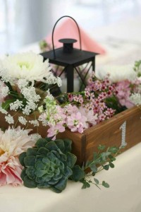 Garden delights Wedding Reception Flowers