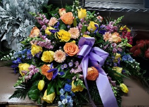 Garden Departure Casket Spray