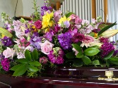 Garden Farewell Casket Flowers