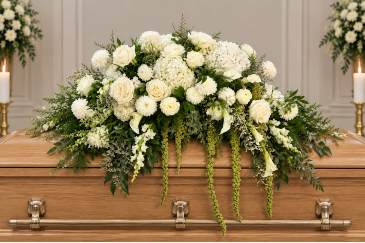 Garden Grace  Casket Spray in Chicago, IL | PRIMROSE CHICAGO