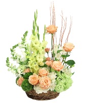 Garden Harmony Basket Arrangement