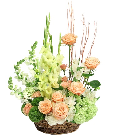 Garden Harmony Basket Arrangement in Sonora, CA | SONORA FLORIST AND GIFTS
