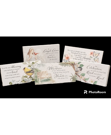 Garden memory stone gift item