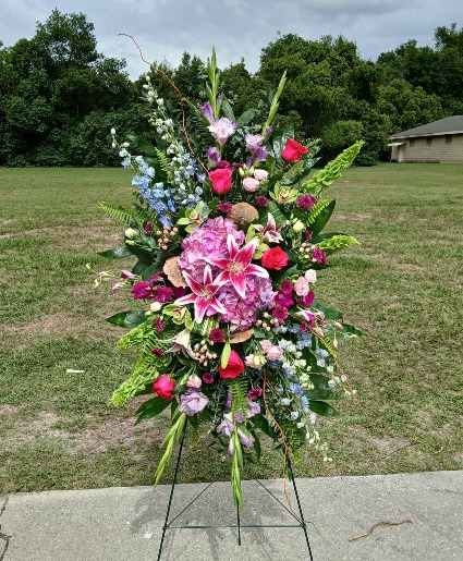 Garden of Beautiful Memories Spray  Standing Spray 