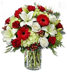 GARDEN OF GRANDEUR HOLIDAY Vase Arrangement