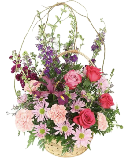Lovers Garden Blooming Basket