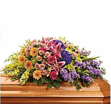 Garden of Love Casket Spray