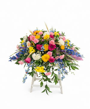 Garden of Peace Casket Arrangement