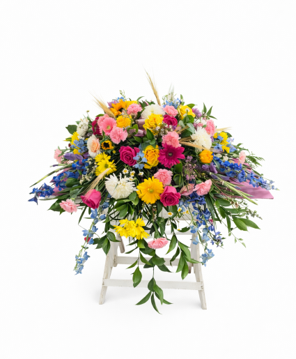 Garden of Peace Casket Arrangement