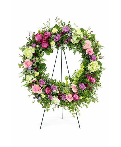Garden of Peace Memorial Wreath Standing Spray