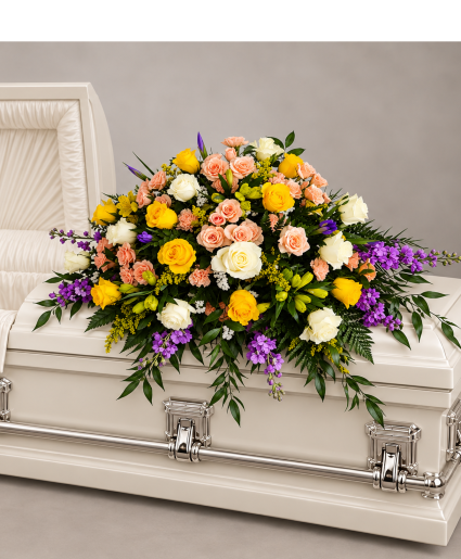 Garden Of Rememberance Casket Spray