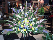 Garden of Rememberance Cremation Piece with Candle