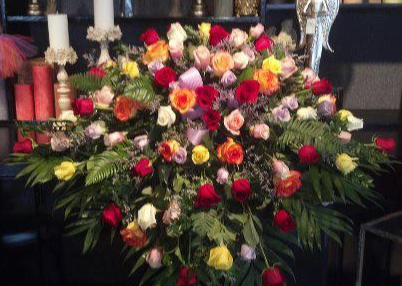 Garden of Roses Spray Casket Spray