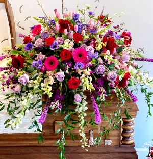 Garden of Sweet Memories Casket Spray
