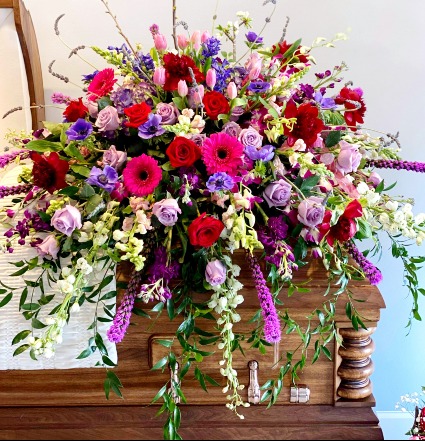 Garden of Sweet Memories Casket Spray
