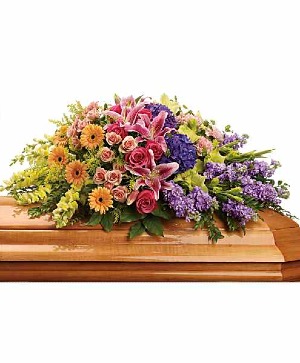 GARDEN OF SWEET MEMORIES Casket Spray