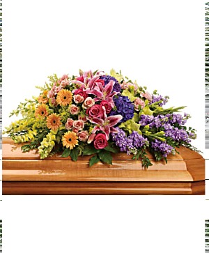 Garden of Sweet Memories Casket Spray sympathy arrangements