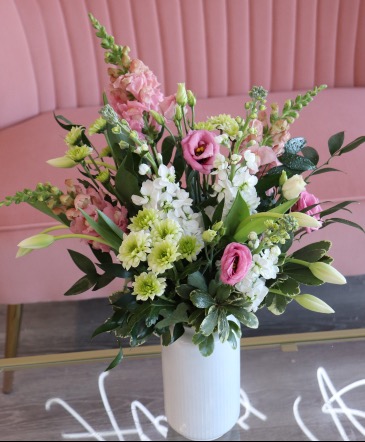 Garden Party (In Pink) Vase Arrangement  in Trenton, ON | Designs by Alexis Rose
