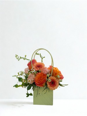 Garden Party Purse Flower Arrangement