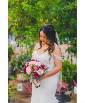 Garden Merlot Bridal Bouquet