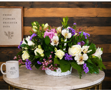 Garden Serenade fresh flower basket