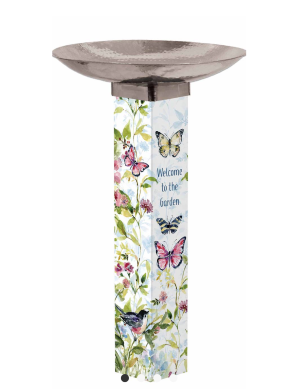Garden Song Art Pole Birdbath  Gifts