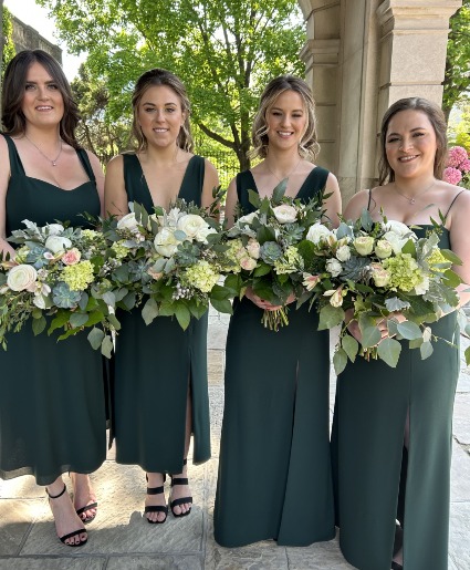 Garden Succulent Bridesmaid Bouquets 