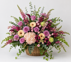 Garden Symphony Sympathy Basket