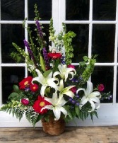 Garden View Basket  Funeral arrangement
