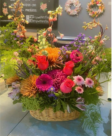 Garden Whisper Basket Arrangement in Toronto, ON | PERCY WATERS FLORIST