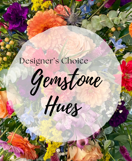 Gemstone Hues:  Designer's Choice Vase Arrangement