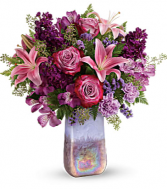 Gemstone vase Teleflora's Amethyst Jewel