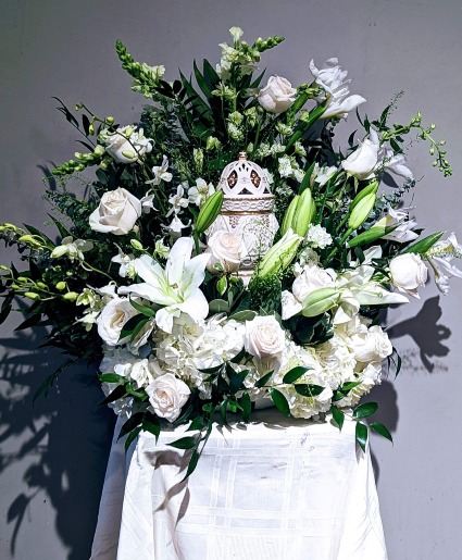 Gentle Goodbye Urn Holding Arrangement