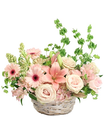 Gentle Sophistication Basket Arrangement in Florence, OR | LA JOIE FLEURI