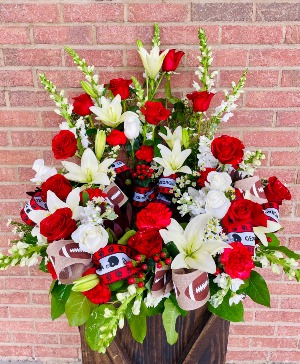 Georgia Bulldog Fan Cremation Wreath