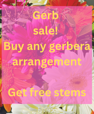 Gerbera Sale vase in Bend, OR | AUTRY'S 4 SEASONS FLORIST