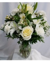 Gesture of Love White FHF-S6412 Fresh Flower Arrangement 