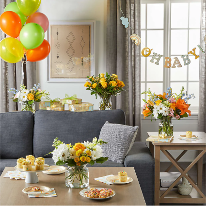 Get together or Baby Shower Party Holiday Arrangement