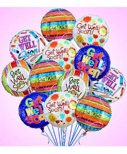 Get Well  balloon bouquet  balloon bouquet