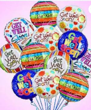 Get well balloon bouquet  Feel better 
