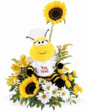 Telelflora's Bee Well Fresh Arrangmeent