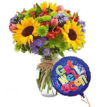Get Well Bouquet Mixed Floral Celebration in Ventura, CA | Mom And Pop Flower Shop