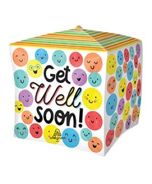 Get Well Cubez Balloons