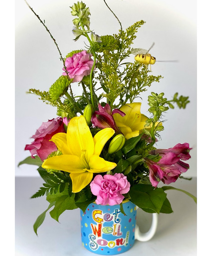 Get Well Soon Mug Bouquet Powell Florist Exclusive